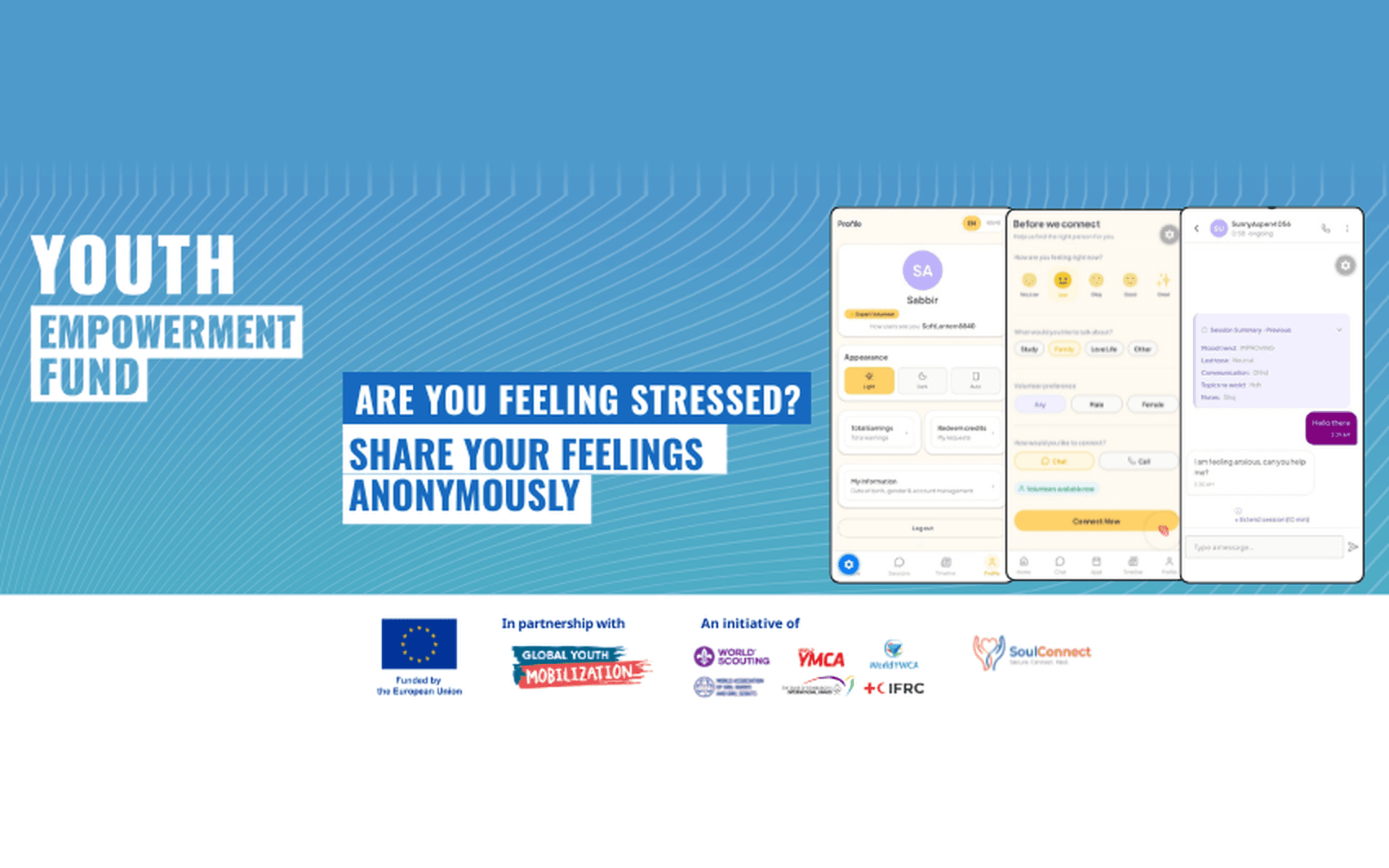 Award winning mental health initiative, supported by the European Union and Global Youth Mobilization